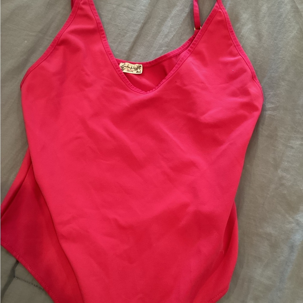 Free People Pink Bodysuit